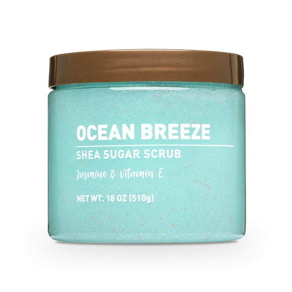 Equate Ocean Breeze Shea Sugar Body Scrub 18 oz - Exfoliating and Moisturizing Formula