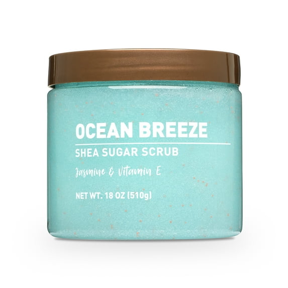 Equate Ocean Breeze Shea Sugar Body Scrub 18 oz - Exfoliating and Moisturizing Formula