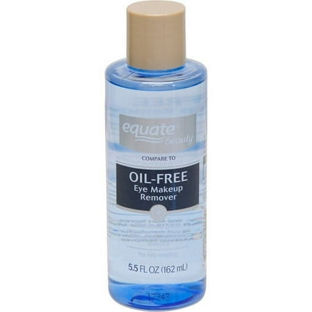 Equate Oil Free Eye Makeup Remover Liquid, 5.5 fl oz, (1 Pack)