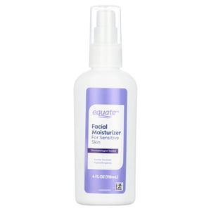 Hidratante facial Equate para piel sensible, 4 fl oz, probado por dermatólogos