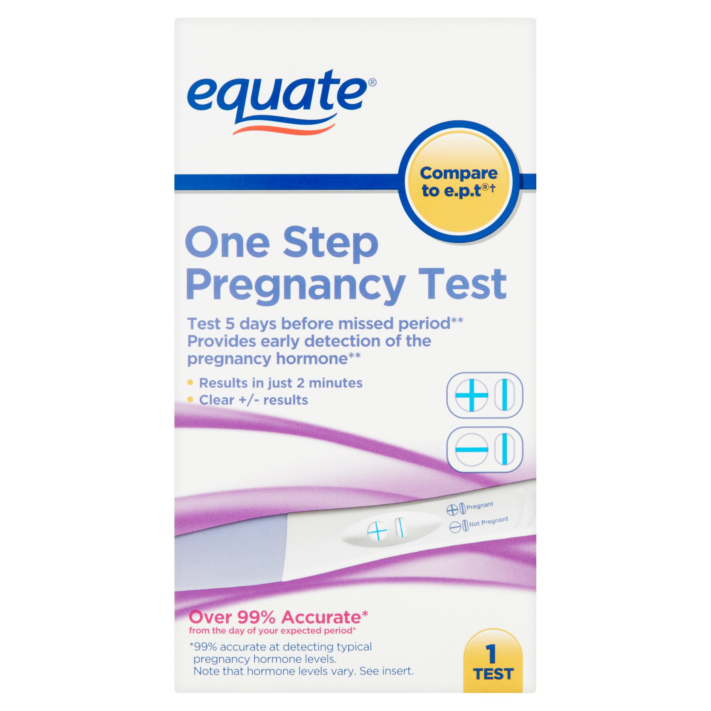 Equate One Step Pregnancy Test - image 1 of 5