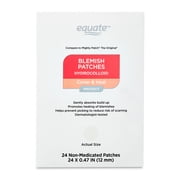 Equate Hydrocolloid Blemish Patches, 24 Count