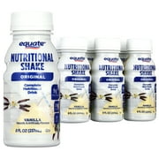 Equate Vanilla Original Nutritional Shake, 8 FL OZ, 6 Count
