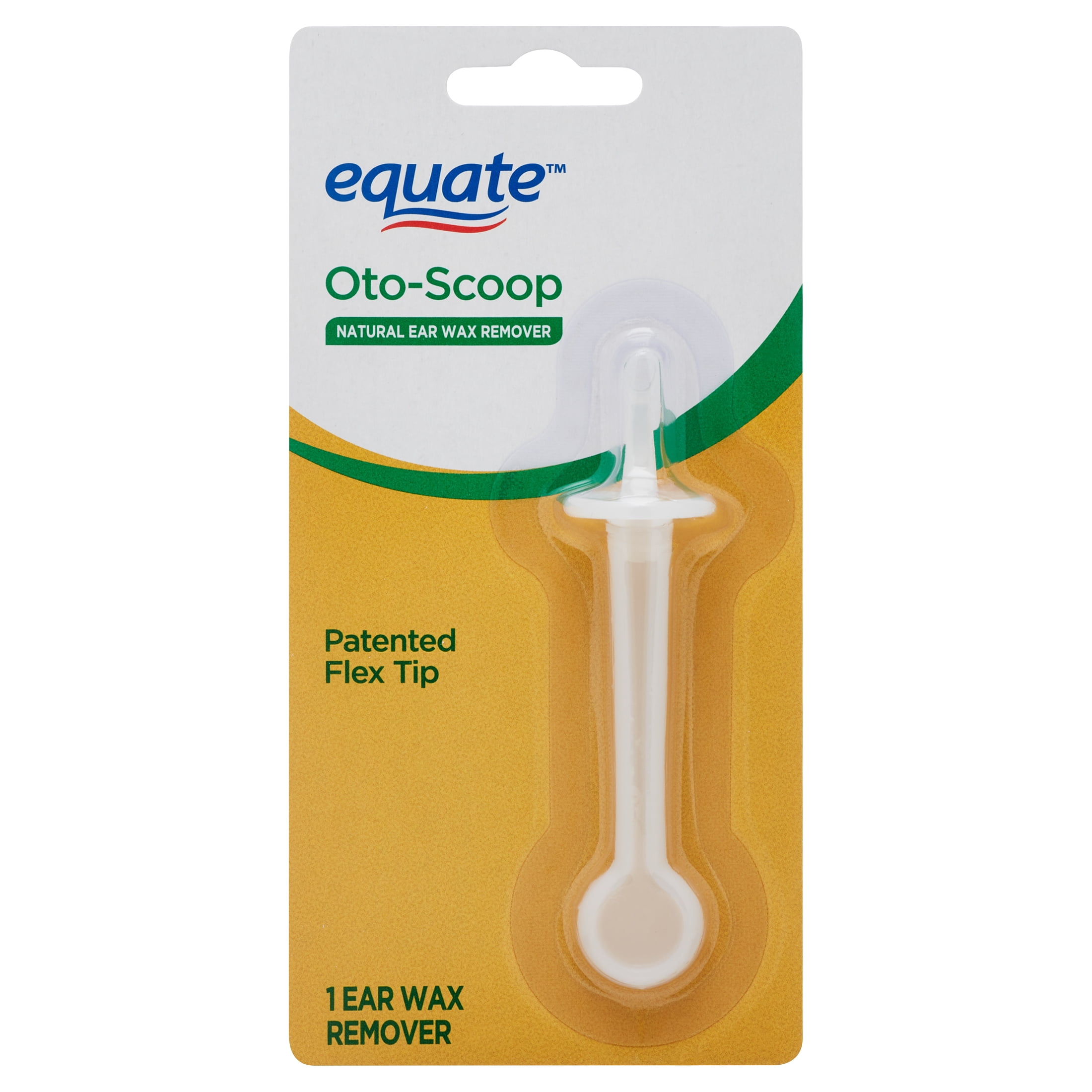 Equate Oto-Scoop, Natural Patented Plastic Ear Wax Remover Tool, Flex Tip  Earpick Solution