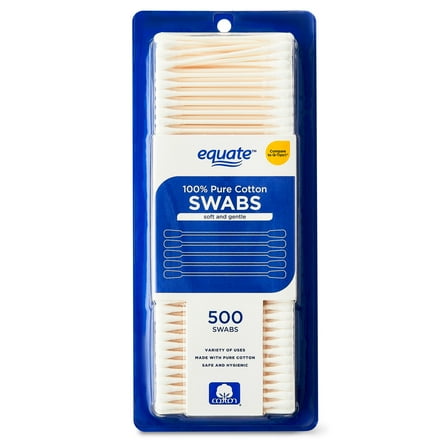 Equate Cotton Swabs, 500 Count, Compare to Q-Tips®