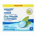 Equate Peppermint Xylitol Lozenges for Dry Mouth, SugarFree, 36 Count