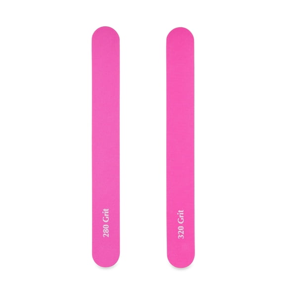 Equate Pink Salon-Style Nail Files 280/320-Grit, 2 Pack
