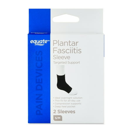 Equate Plantar Fasciitis Sleeve, S/M, 2 Count