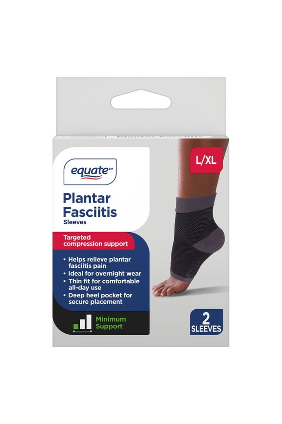 L/XL Plantar Fasciitis Relief Sleeves, 2 Count