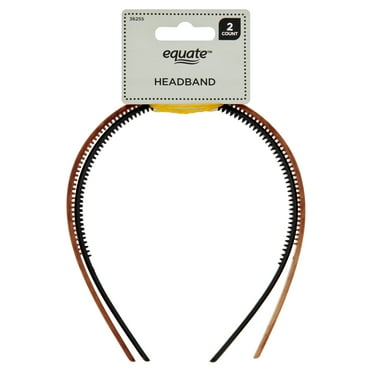Equate Plastic Black and Brown Headbands (2 Count)