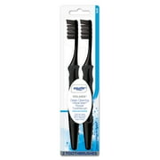 Equate Polaris VibraClean Powered Toothbrush with Soft Charcoal Bristles, 2 Count