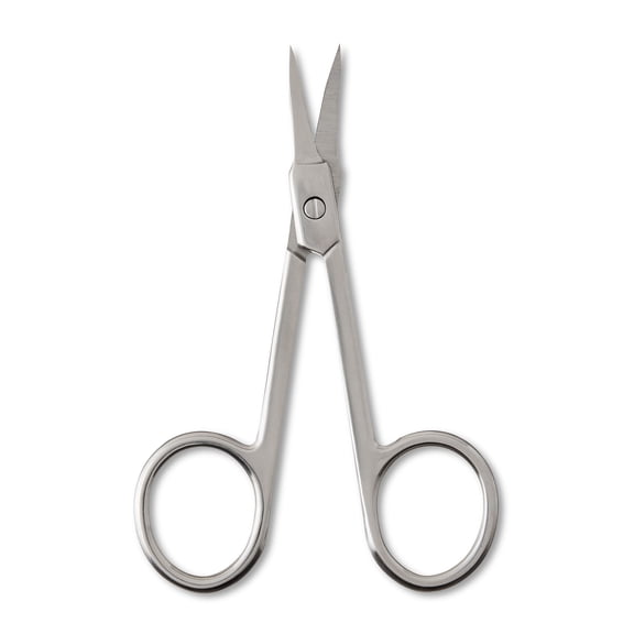 Equate Precision Metal Cuticle Scissors, Curved Sharp Blades for Nail and Eyebrow Trimming, 1 Count
