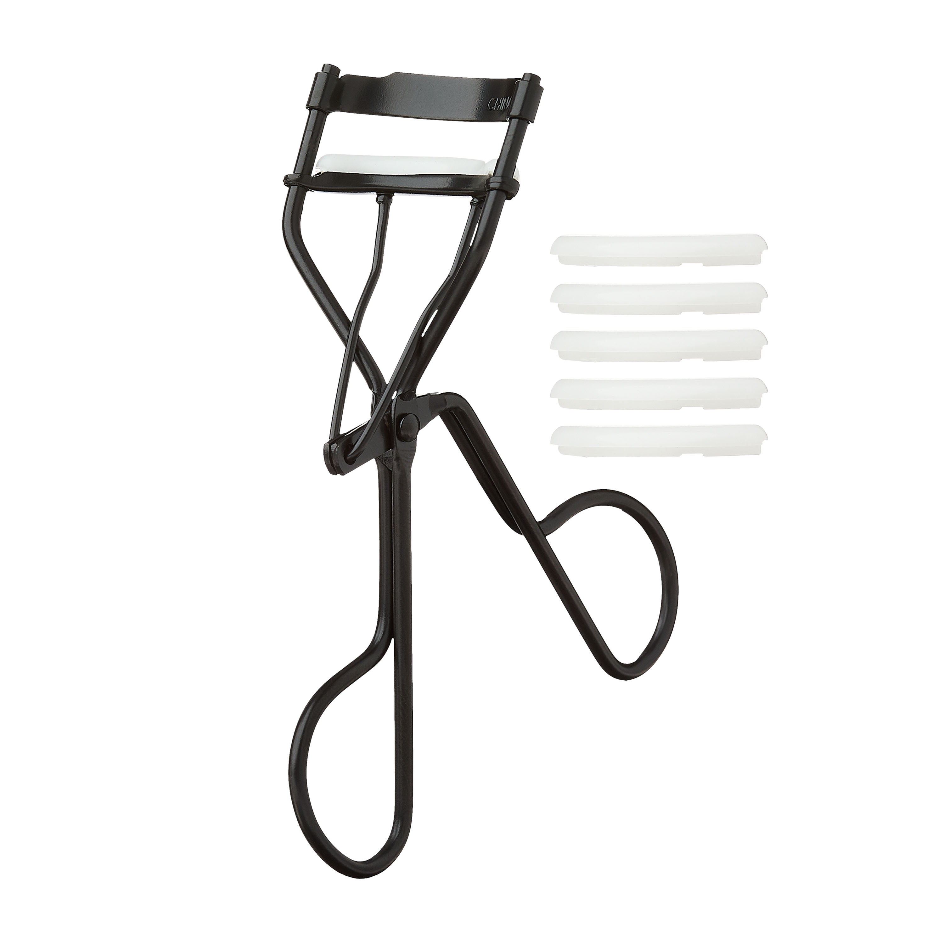 Equate Metal Eyelash Curler with 5 Refill Pads, Black