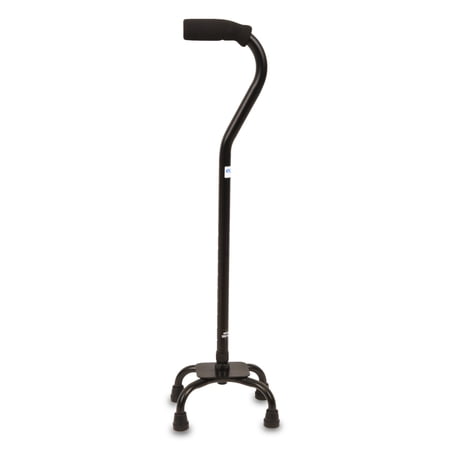 EQUATE QUAD WALKING CANE WITH SMALL BASE – HEIGHT ADJUSTABLE, 300 LB CAPACITY