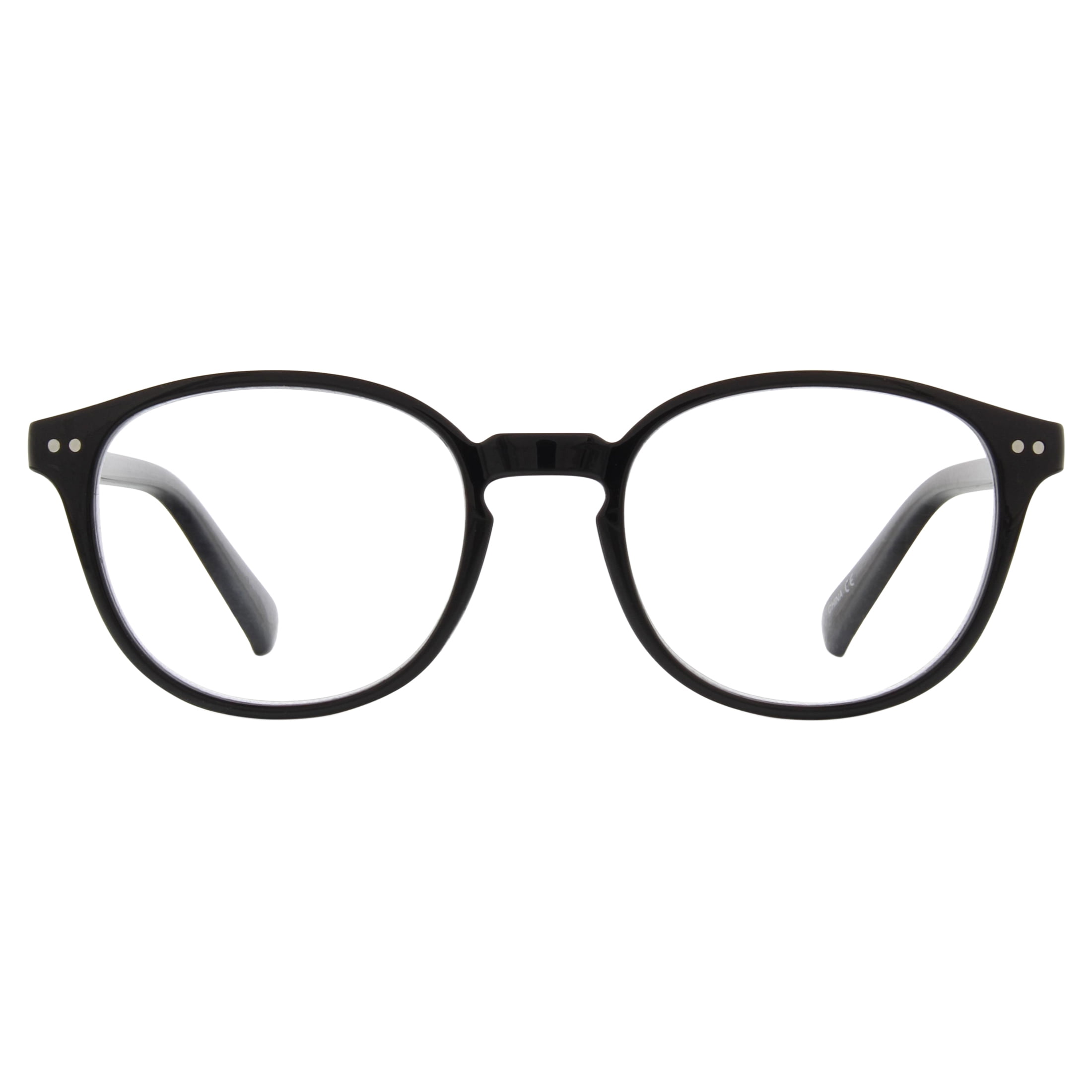 Equate Readers with Case, Black, +1.75
