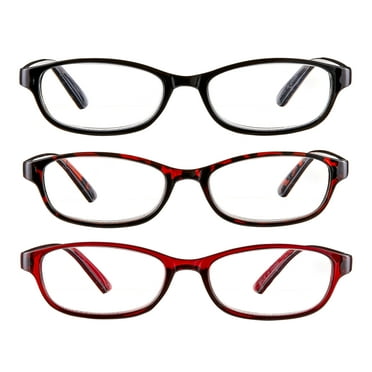 Equate 3-pack Women's Rectangular Reading Glasses Ts-2012, +1.75