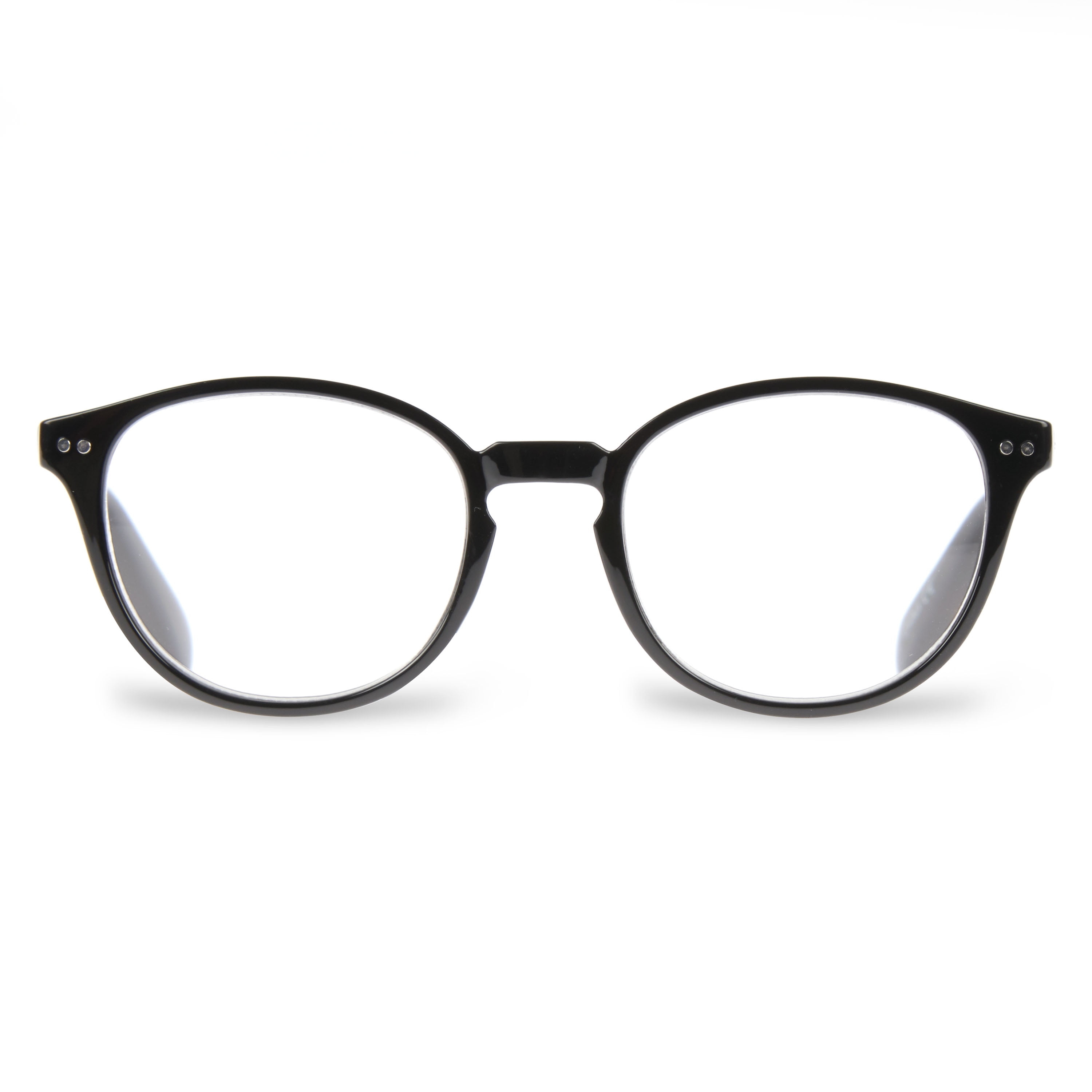 Equate Reading Glasses with Case, Black, +2.00 Diopter