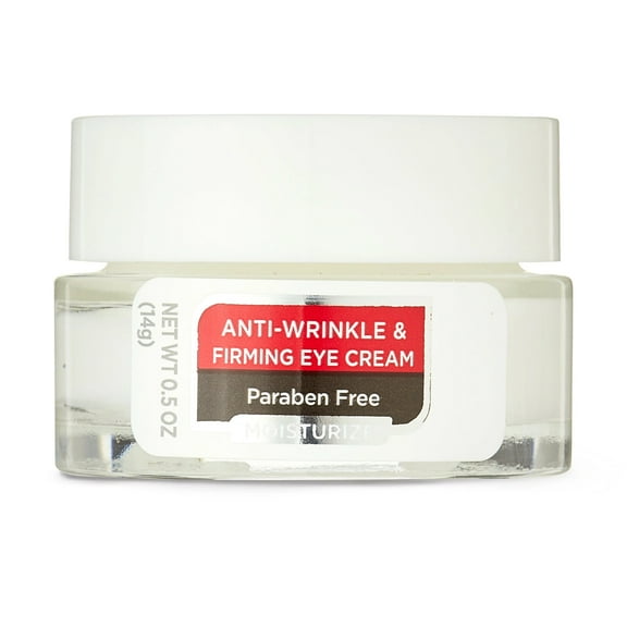 Equate Anti-Wrinkle and Firming Eye Cream for Moisturizing Face Care, 0.5 oz