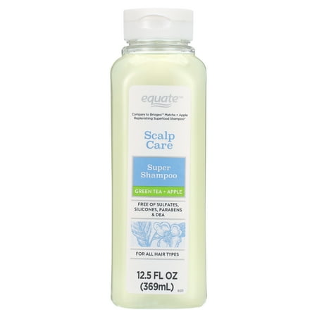 Equate Scalp Care Super Daily Shampoo with Green Tea + Apple, 12.5 fl oz