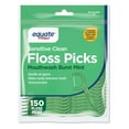 thumbnail image 1 of Equate Sensitive Clean Floss Picks, Mouthwash Burst Mint, 150 Count, 1 of 8