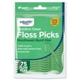thumbnail image 1 of Equate Sensitive Clean Floss Picks, Mouthwash Burst Mint, 75 Count, 1 of 8