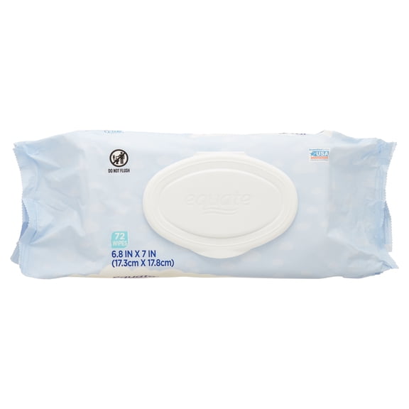 Equate Sensitive Fragrance and Dye-Free Wipes, 72 Count