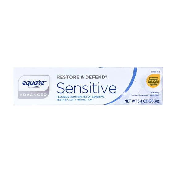Equate Restore and Defend Sensitive Toothpaste, 3.4 oz