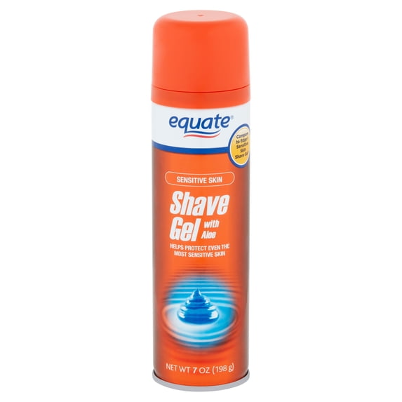Equate Sensitive Skin Shave Gel with Aloe, 7 oz