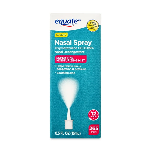 Equate Severe Nasal Spray Mist, Relief for Sinus & Nasal Congestion
