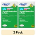 (2 pack) Equate Severe Sinus Congestion & Pain Acetaminophen Caplets
