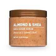 Shea Sugar Scrub, Almond and Shea, 18 oz