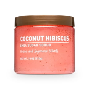 Shea Sugar Scrub, Coconut Hibiscus, 18 oz