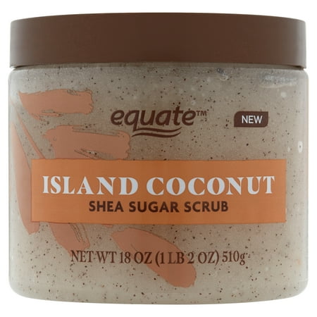 Equate Shea Sugar Scrub Island Coconut, 18 oz