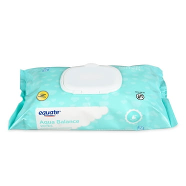 Equate Aqua Balance Wipes with 99% Water, Unscented, 72 Wipes (Flip-Top Pack), Compare to Water Wipes®