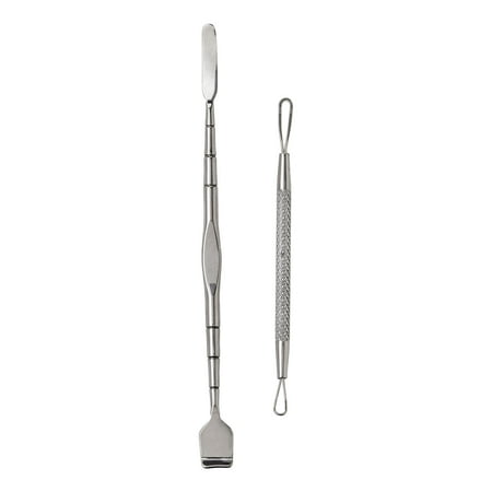 Equate Stainless Steel Blackhead And Whitehead Skincare Tool Duo, 2 Pieces