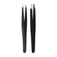 thumbnail interactive-video image 1 of Equate Stainless Steel Duo Slant and Point-Tip Tweezer Set, 2 Pieces, 1 of 9