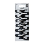 Equate Hair Snap Clips, 12 Count, Black, For Small Sections of Hair or Intricate Hairstyles