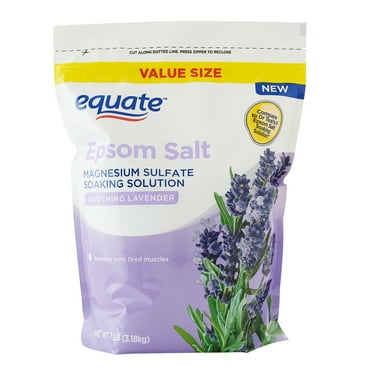 Equate Epsom Salt, Soothing Lavender, 7 lb, Compare to Dr Teal's® Epsom Salt Soaking Solution