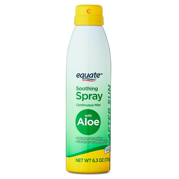 Equate Soothing Spray Continuous Mist with Aloe, 6.3 oz
