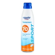 Equate Sport Broad Spectrum Sunscreen Spray, SPF 70, 5.5 oz