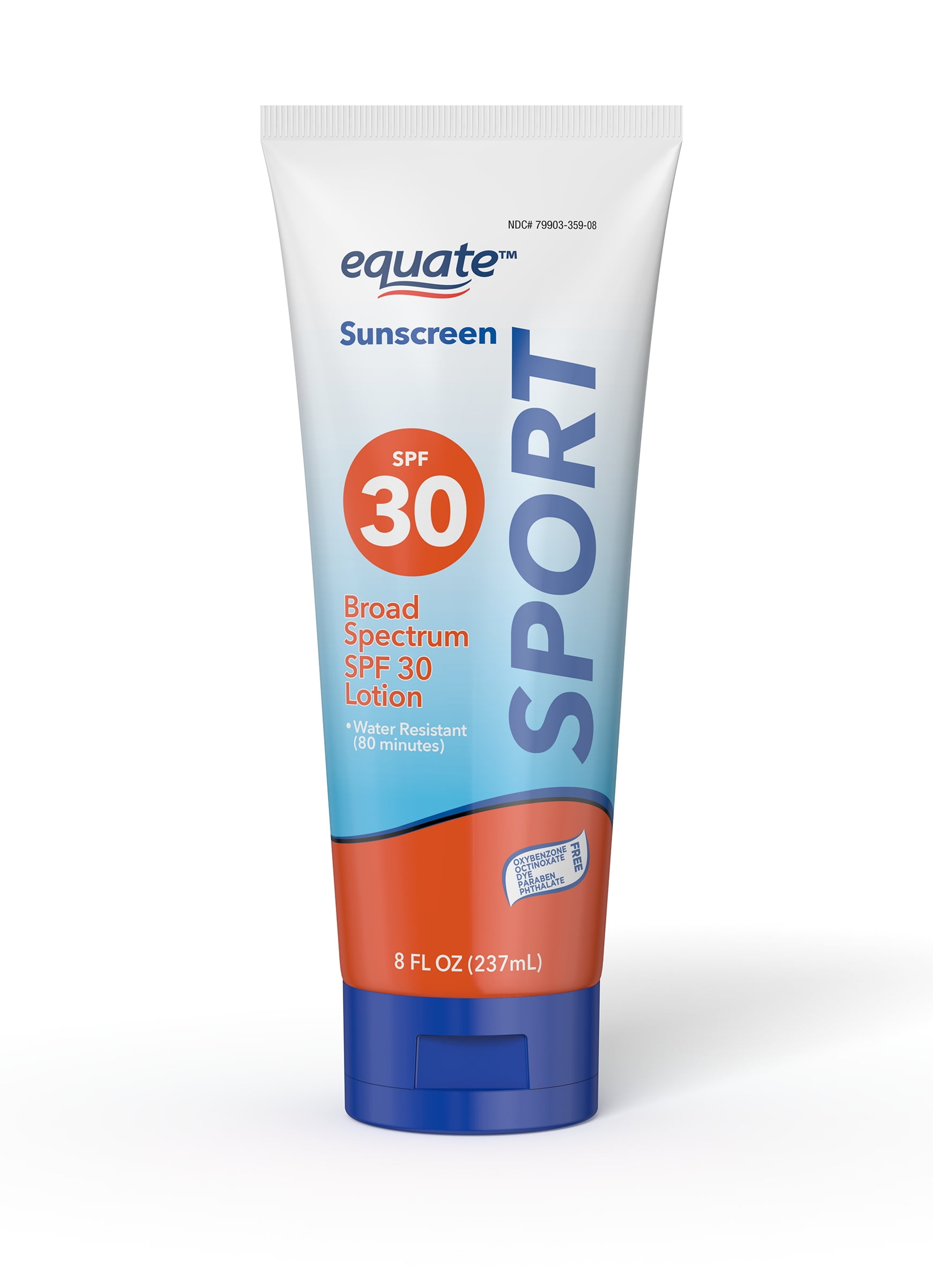 Equate Sport Broad Spectrum Sunscreen Lotion, SPF 30, 8 fl oz