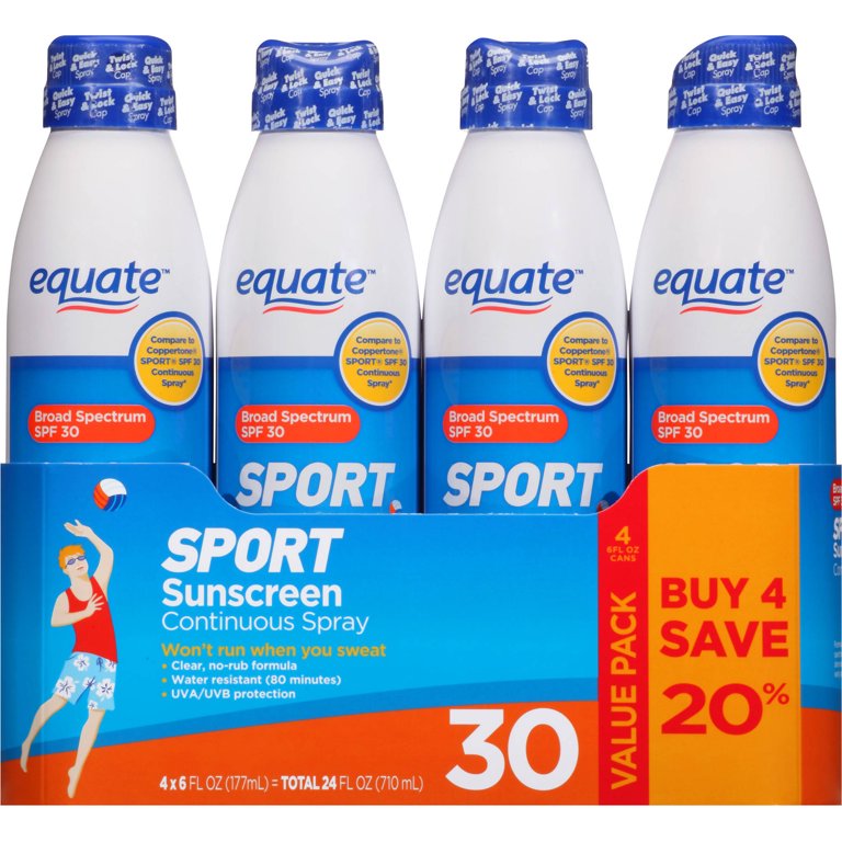 Equate Sport Continuous Spray Sunscreen SPF 50 Review, 42 OFF