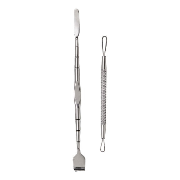 Equate Stainless Steel Blackhead And Whitehead Skincare Tool Duo, 2 Pieces