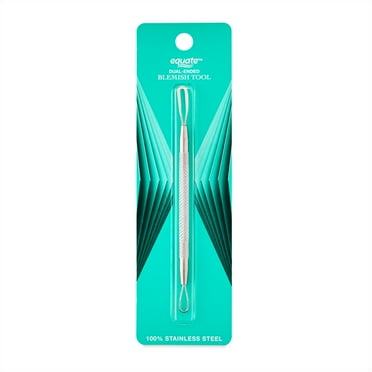 Equate Stainless Steel Dual-Ended Blemish Tool for Acne Care to Remove Sebum or Pimples