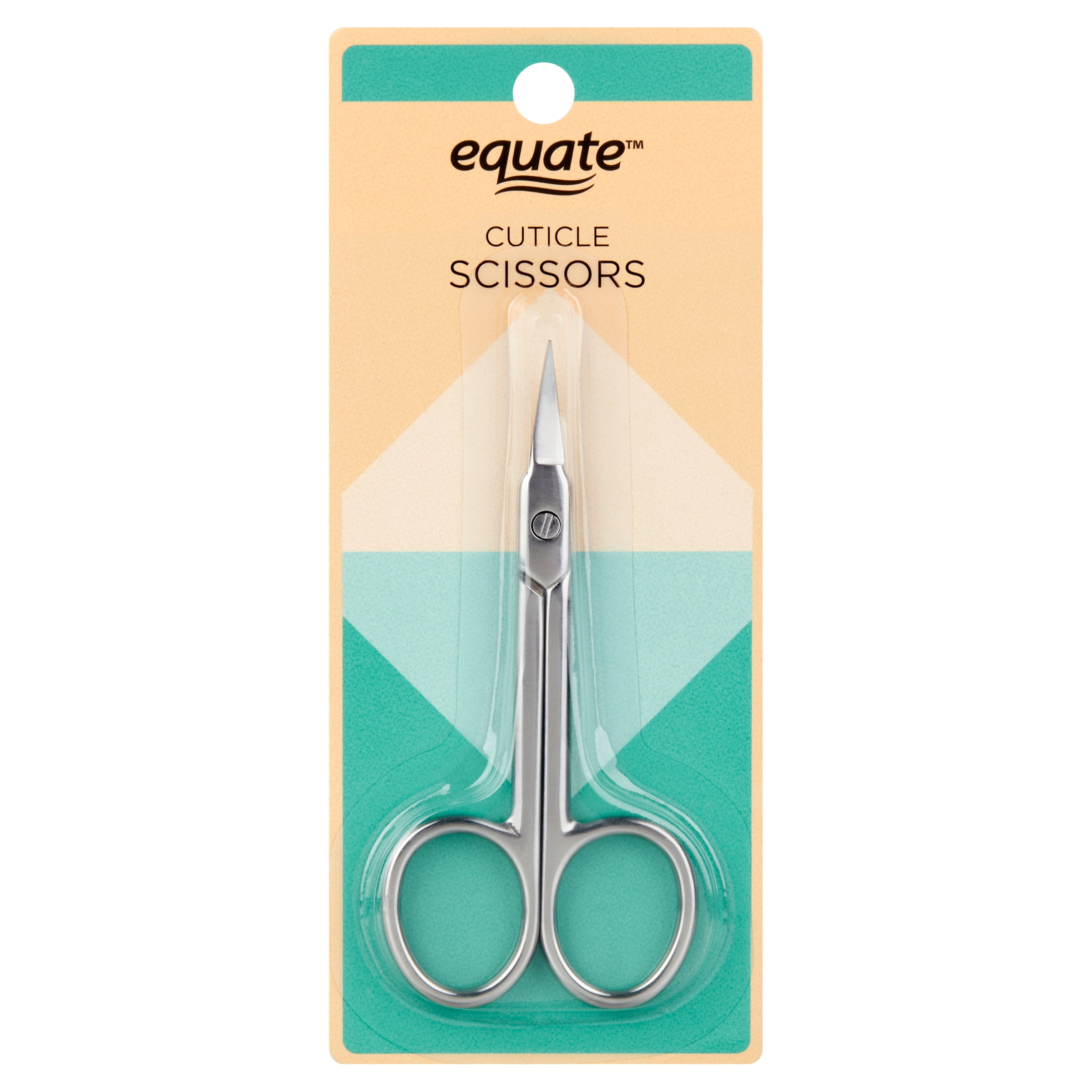Equate Stainless Steel Precision Fingernail Cuticle Scissors for Detailed Nail & Cuticle Care
