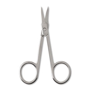 Equate Precision Metal Cuticle Scissors, Curved Sharp Blades for Nail and Eyebrow Trimming, 1 Count