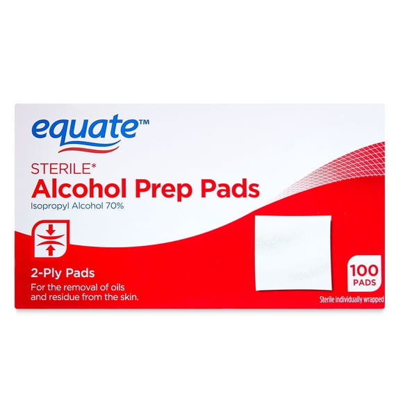 Equate Sterile Alcohol Prep Pads, 100 Count