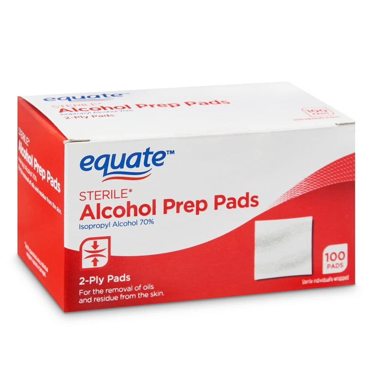 Equate Sterile Alcohol Prep Pads 100 Ct Walmart