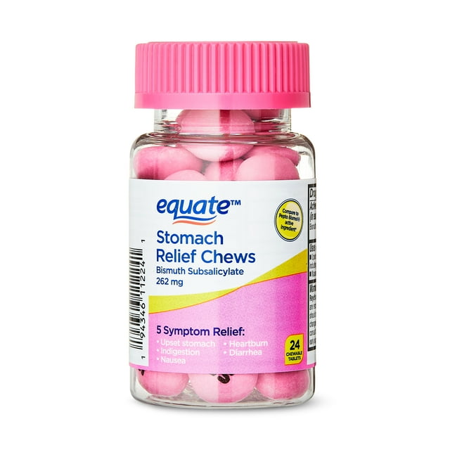 Equate Stomach Relief Chews, 24 Count