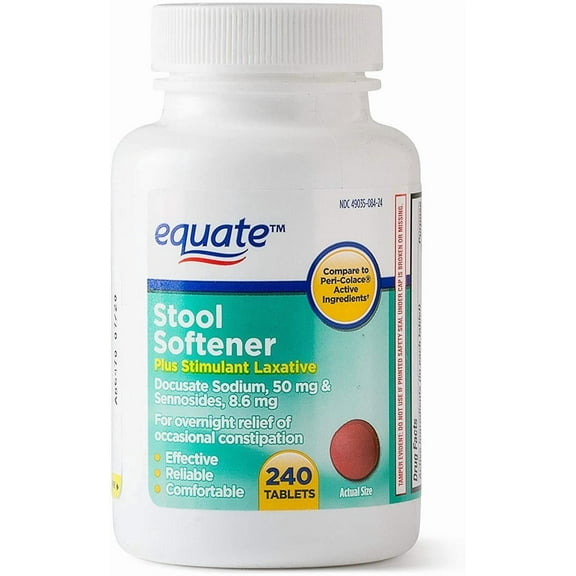 Equate - Stool Softener with Stimulant Laxative, 240 Tablets